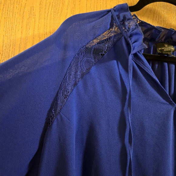 Worthington Blue Blouse - Picture 4 of 8